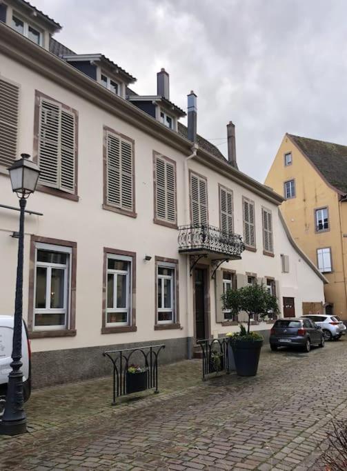 Ferienwohnung Au-Dessus Des Toits Plein Centre Avec Vue Sur Les Vignes Barr Exterior foto