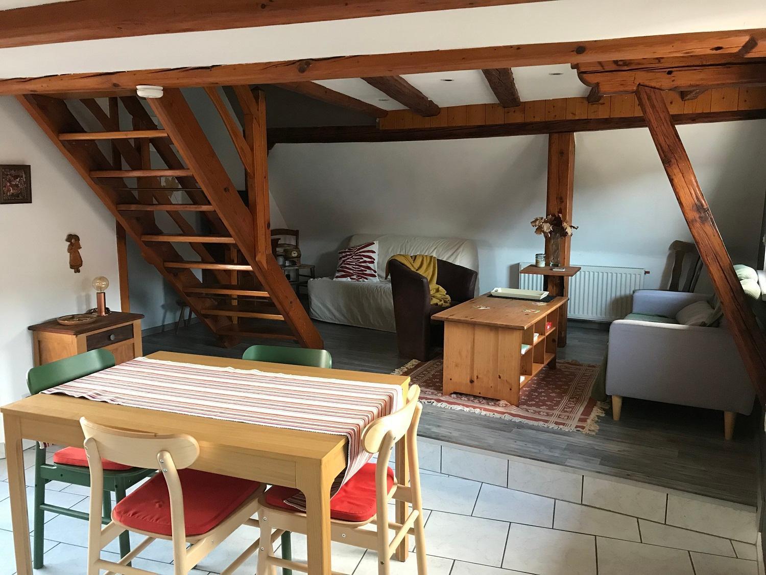 Ferienwohnung Au-Dessus Des Toits Plein Centre Avec Vue Sur Les Vignes Barr Exterior foto